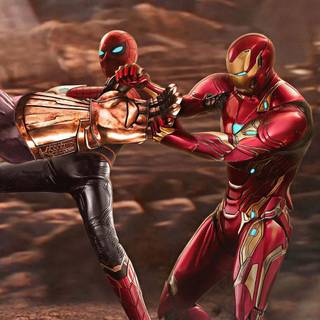 Spider-Man vs Iron Man wallpaper