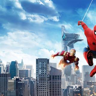 Spider-Man vs Iron Man wallpaper