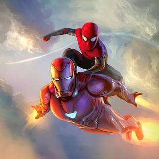 Spider-Man vs Iron Man wallpaper
