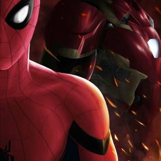 Spider-Man vs Iron Man wallpaper