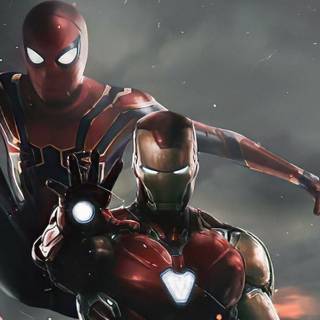 Spider-Man vs Iron Man wallpaper