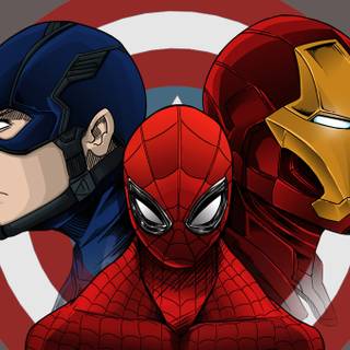 Spider-Man vs Iron Man wallpaper