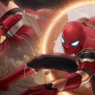Spider-Man vs Iron Man wallpaper