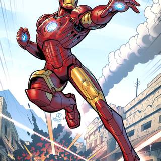 Iron Man retro pop wallpaper