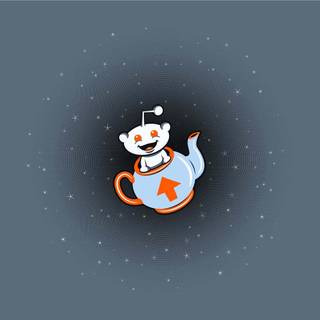 Reddit logo wallpaper