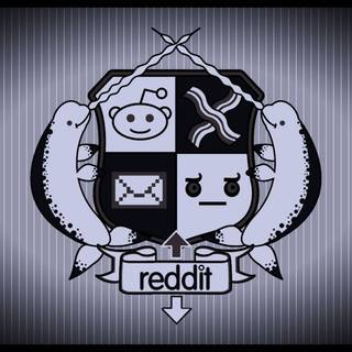 Reddit logo wallpaper