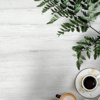 Vintage cafe wallpaper