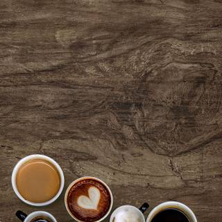 Vintage cafe wallpaper