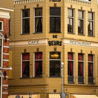 Vintage cafe wallpaper