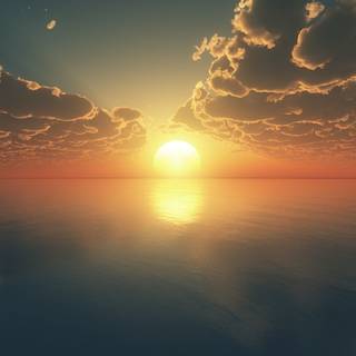 Digital sunrise wallpaper