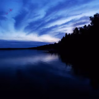 Dark blue nature wallpaper