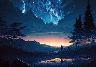 Digital sunrise wallpaper