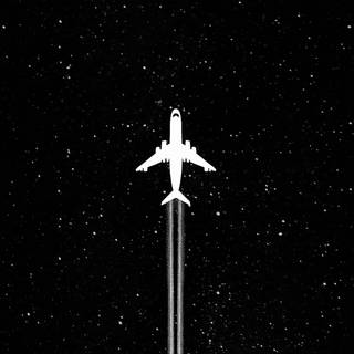 Black airplane wallpaper