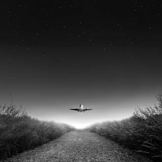 Black airplane wallpaper