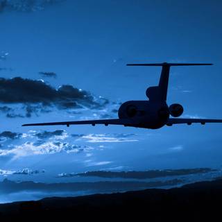 Black airplane wallpaper