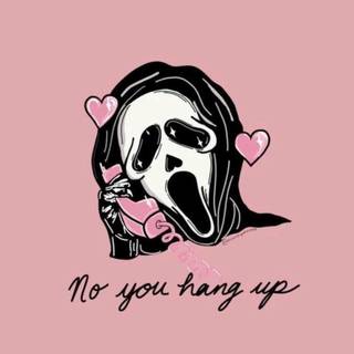 Scream pink wallpaper