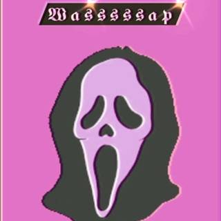 Scream pink wallpaper