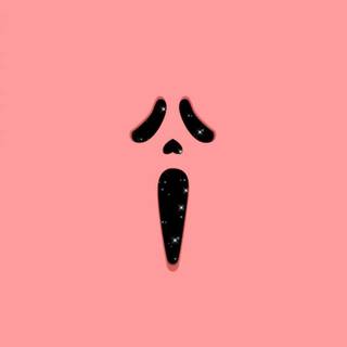 Scream pink wallpaper