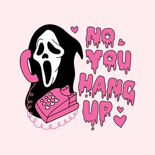 Scream pink wallpaper