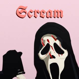 Scream pink wallpaper