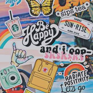 Preppy vibes wallpaper