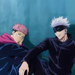Itadori and Gojo wallpaper