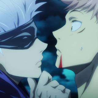 Itadori and Gojo wallpaper