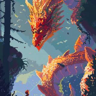 Pixel fantasy wallpaper