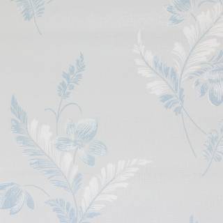 White and light blue wallpaper