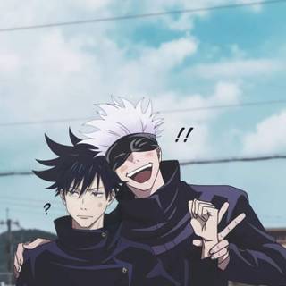 Itadori and Gojo wallpaper