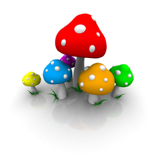 Mushroom cartoon wallpaper