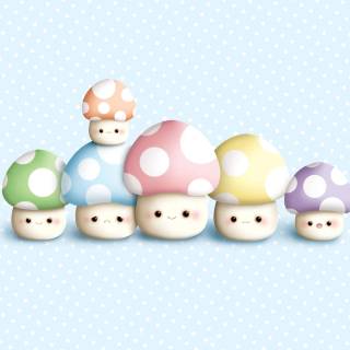Mushroom cartoon wallpaper