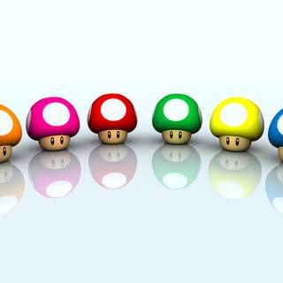 Mushroom cartoon wallpaper