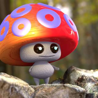 Mushroom cartoon wallpaper