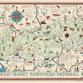 Map of Great Smoky Mountains wallpaper