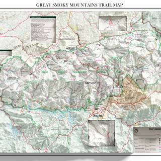 Map of Great Smoky Mountains wallpaper