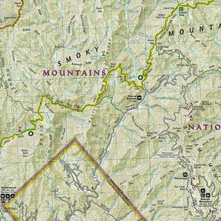 Map of Great Smoky Mountains wallpaper