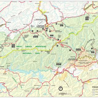 Map of Great Smoky Mountains wallpaper