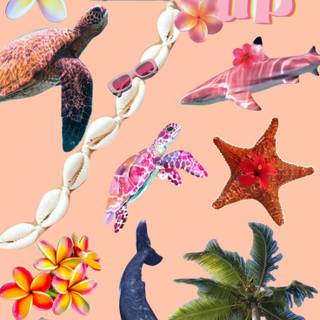 Preppy Hawaii wallpaper