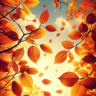 Autumn leaves 4k iPhone wallpaper