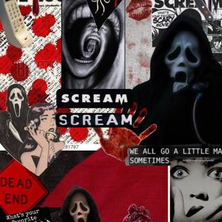 Ghostface aesthetic wallpaper