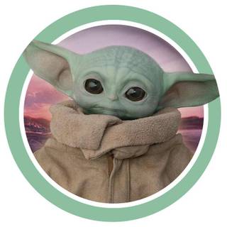 Baby Yoda drip wallpaper