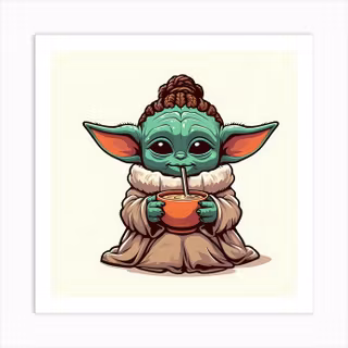 Baby Yoda drip wallpaper