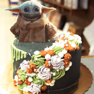 Baby Yoda drip wallpaper