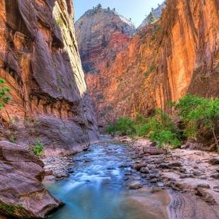 Zion National Park USA The Narrows Canyon wallpaper