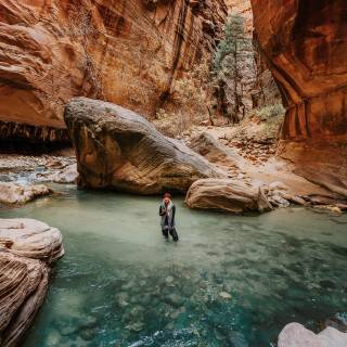 Zion National Park USA The Narrows Canyon wallpaper