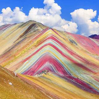Andes Peru Rainbow Mountain landscape wallpaper