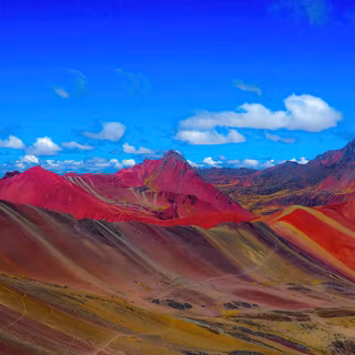 Andes Peru Rainbow Mountain landscape wallpaper