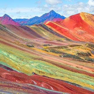 Andes Peru Rainbow Mountain landscape wallpaper