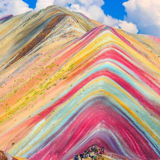 Andes Peru Rainbow Mountain landscape wallpaper